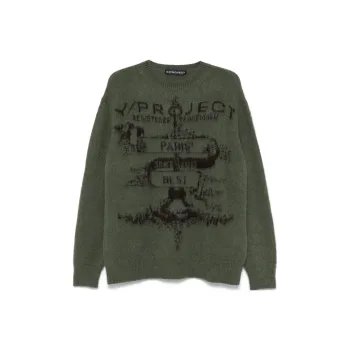 Y/Project Paris Best Intarsia Crew Neck Jumper