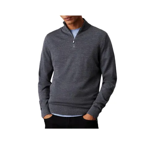 CALVIN Hybrid Sweater Europe Version Men's Dark Gray Heather Flower
