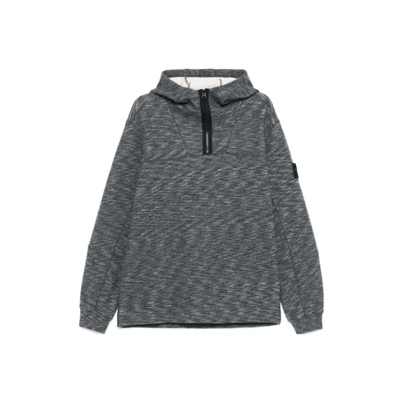 STONE ISLAND Hooded Full Zip Sweatshirt-0
