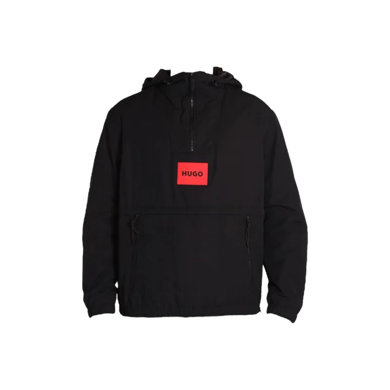 HUGO BOSS Logo Patch Hooded Jacket-0