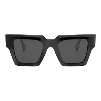 FANSIZHE Acetate Square Sunglasses Women's Black