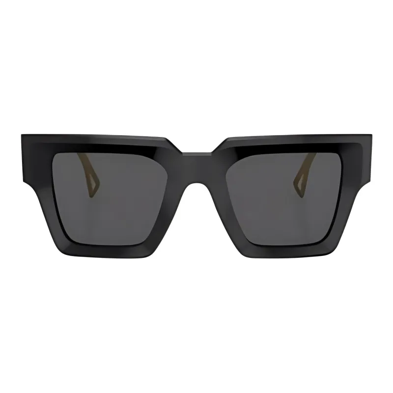FANSIZHE Acetate Square Sunglasses Women's Black-0