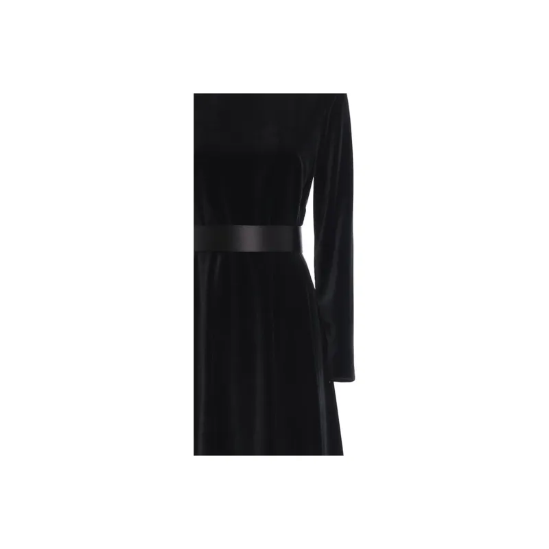 MaxMara Long Sleeved Dresses Women's Black-5