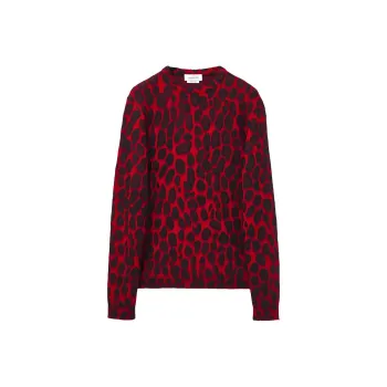 Alexander McQueen Leopard Jacquard Jumper
