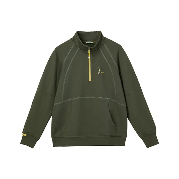 Umamiism Half Zip Sweatshirt Unisex-4