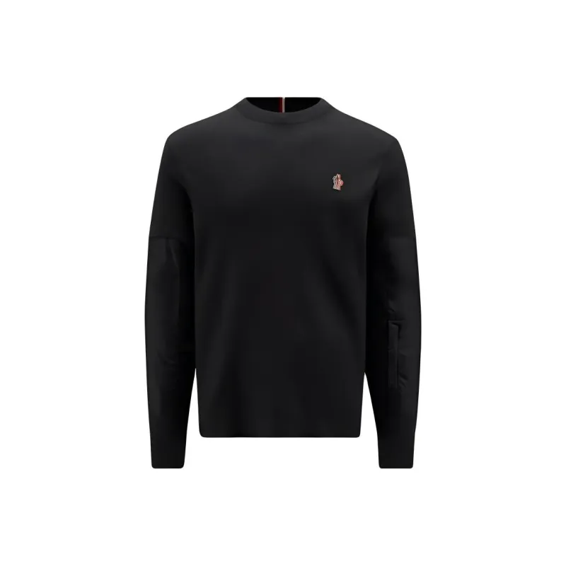 Moncler Logo Embroidered Knitted Jumper-0