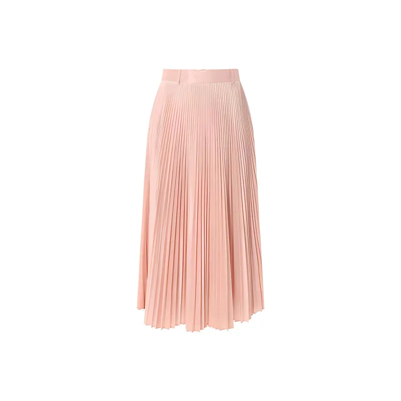 MaxMara A line Pleated Midi Skirt-1