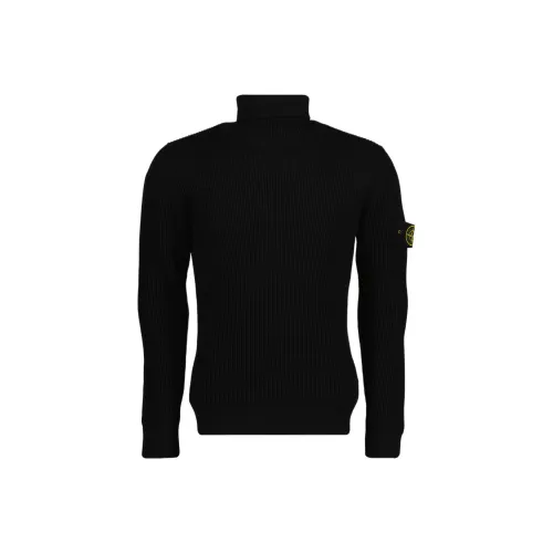 STONE ISLAND Logo Patch Turtle Neck Jumper