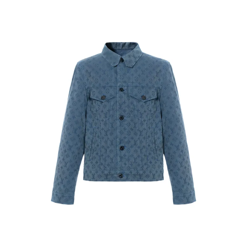 LOUIS VUITTON Denim Jacket Men's Blue-0