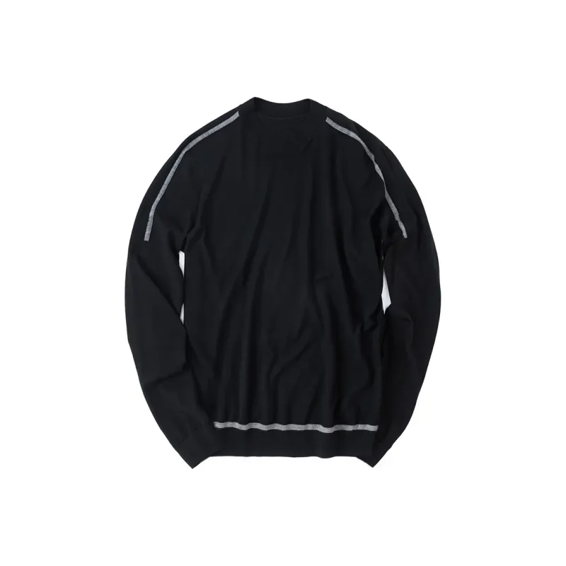 Mr.Bu Sweater Men's Piano Black-0