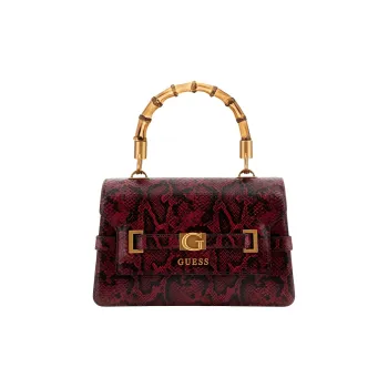 GUESS Polyurethane Shoulder Bag Crossbody Bag Handbag Mini Women's Red