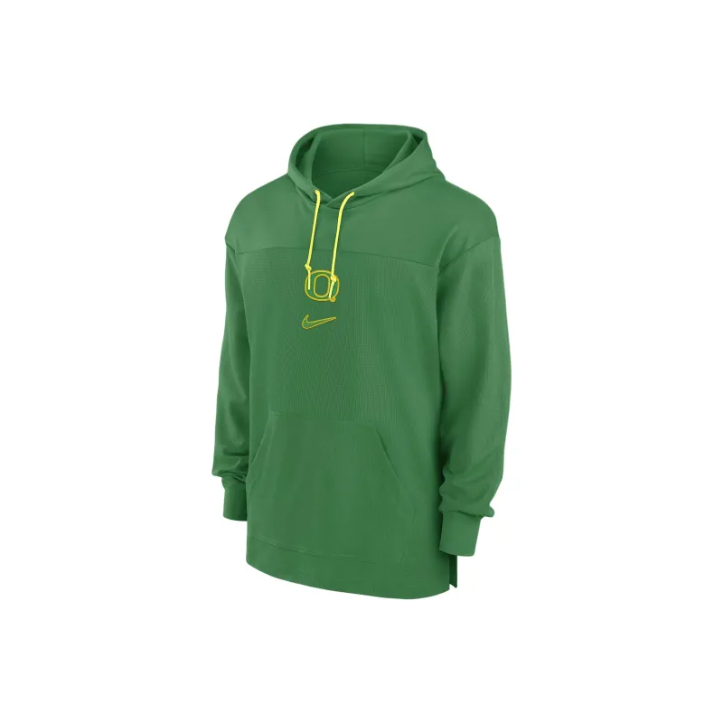 Nike Oregon Ducks Sideline Jersey Men's Nike Dri-FIT College Pullover Hoodie-0