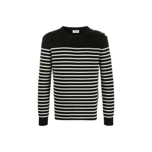 SAINT LAURENT Striped Knitted Sweater