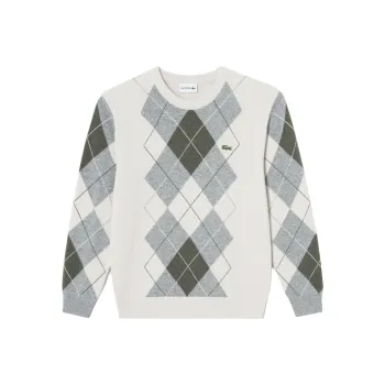 LACOSTE Sweater Men's Cream White