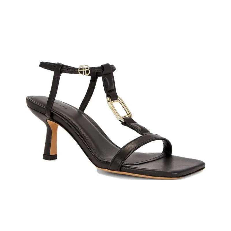 Anine Bing Kiera Strap Sandals 7cm Women's Black-2