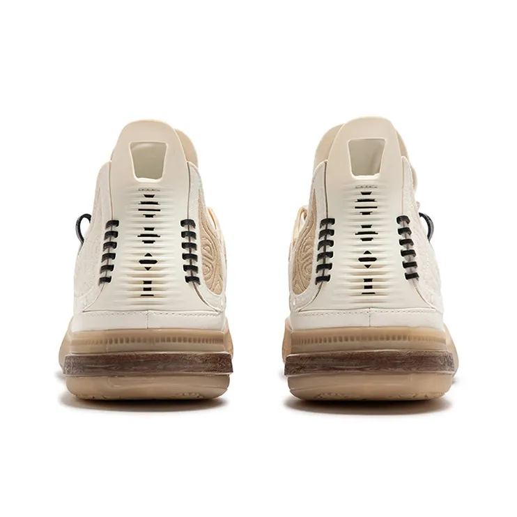 361° Joker 1 GT Cushioning, Slip Resistant, And Abrasion Resistant Low Top Basketball Shoes Men's Lotus Seed White-3