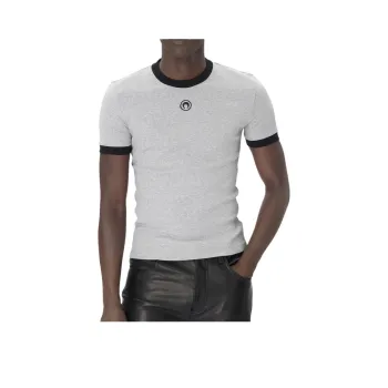Marine Serre Moon Logo Jersey Fitted T Shirt