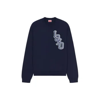 KENZO Logo Patch Crewneck Knit Jumper