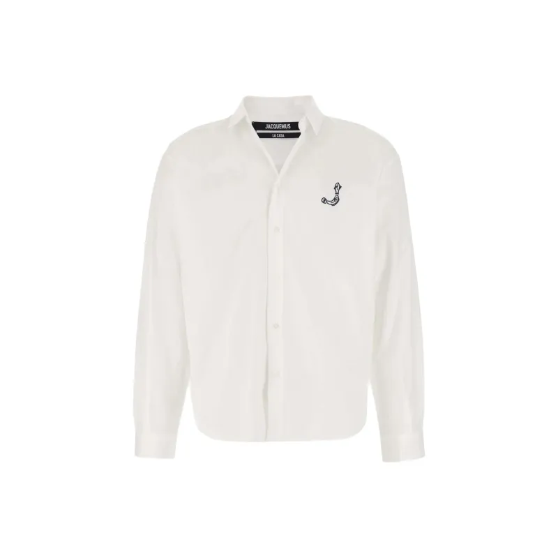 Jacquemus Le Simon Print Logo Fish Shirt-0