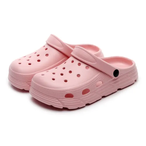 Golofi Clogs, Summer Platform Versatile Slip Resistant Couple Closed Toe Minimalist Style, Slippers, Unisex