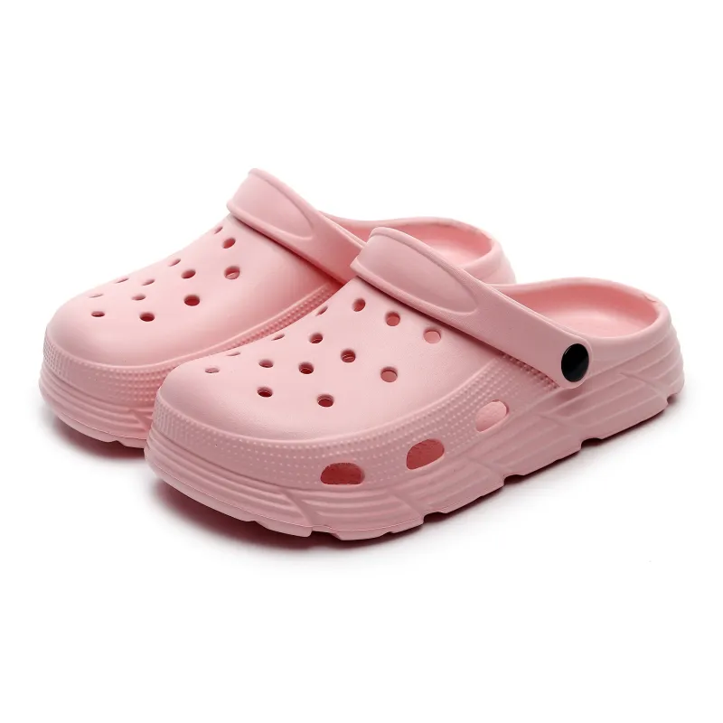Golofi Clogs, Summer Platform Versatile Slip Resistant Couple Closed Toe Minimalist Style, Slippers, Unisex-2