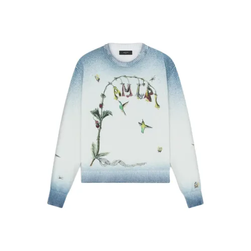 AMIRI Embroidered Hummingbird Crew