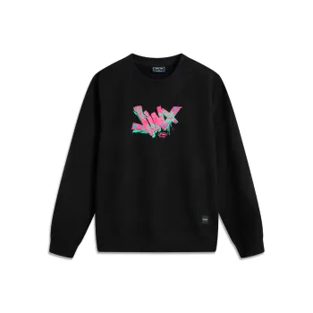 LiNing x LEAGUE OF LEGENDS Sports Life Collection Sweatshirt Unisex Black