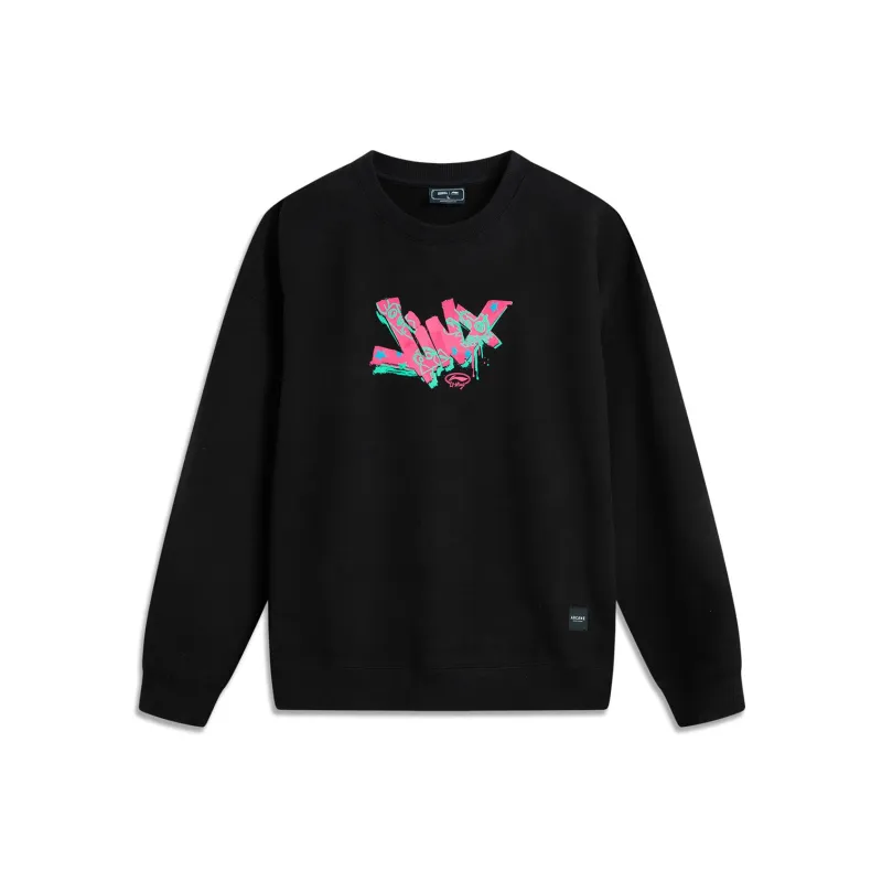 LiNing x LEAGUE OF LEGENDS Sports Life Collection Sweatshirt Unisex Black-0