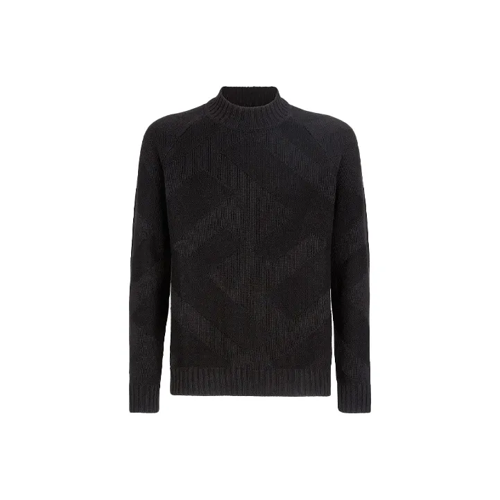 FENDI Cashmere Sweaters Men Black-0