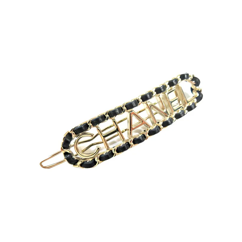 CHANEL Metal, Lambskin Hair Clips Women's-1