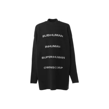 RICK OWENS/RO Cashmere Sweater Men's Black