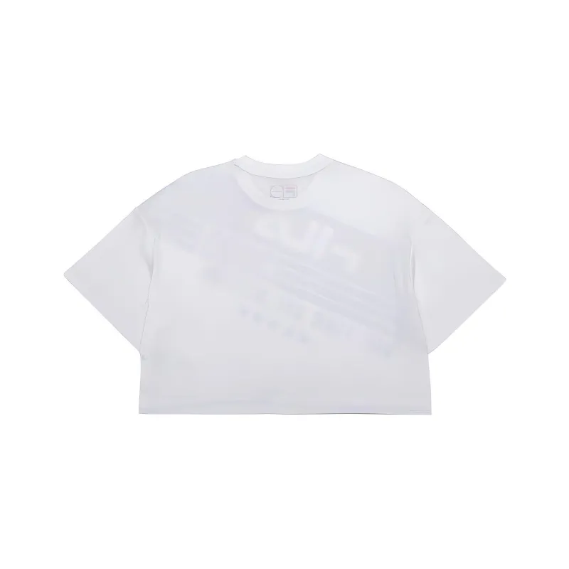 FILA FUSION Crop Tops Women's White-1