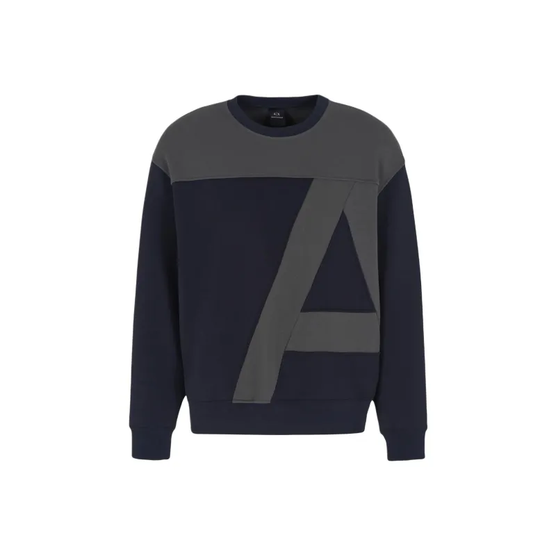ARMANI EXCHANGEAE FW24 Sweatshirt Men's Navy-0