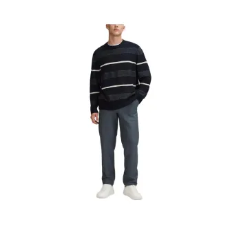 Lululemon Merino Wool Blend Sweater Men's Marine Blue/Bone White