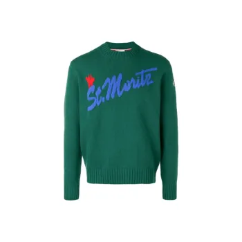 Moncler Cashmere Sweaters Men Green