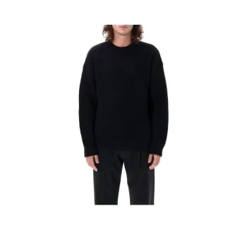 Marine Serre Ribbed Knit Crewneck Jumper