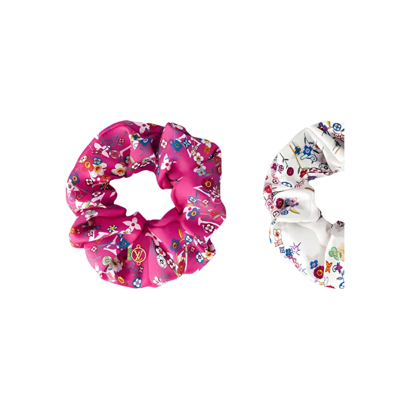 LOUIS VUITTON X Takashi Murakami Superflat Scrunchie-1