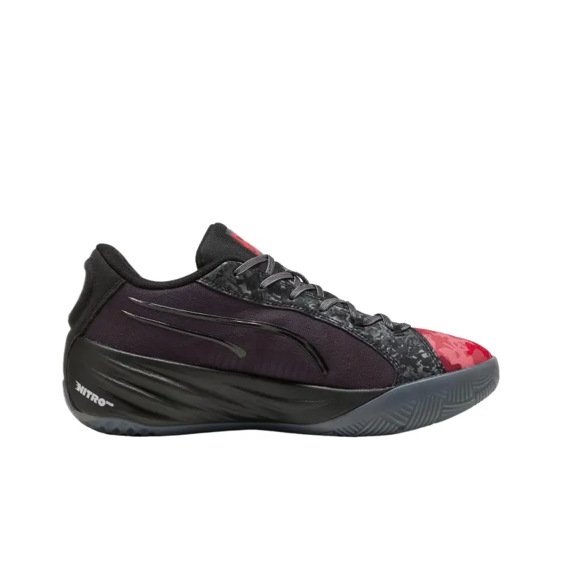 PUMA All Pro Nitro DA Lightweight Low Top Basketball Shoes Men's Red-1