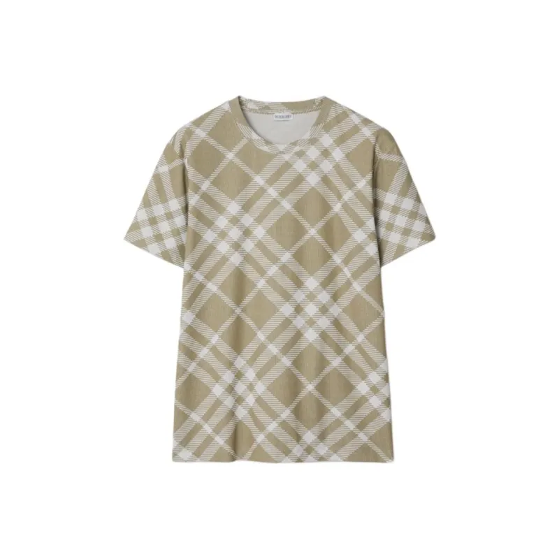 Burberry Nova Check Short Sleeved Crewneck T Shirt-0