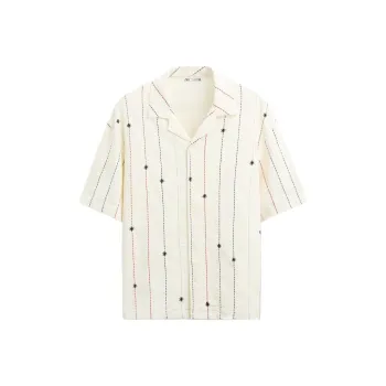 ZARA Polo Shirt Men's Frosted White