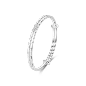 Bear Silversmith 999 Fine Silver Sterling Silver Bangle Women's