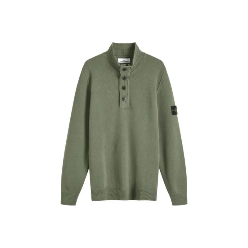 STONE ISLAND Compass Patch High Neck Knitted Jumper-0