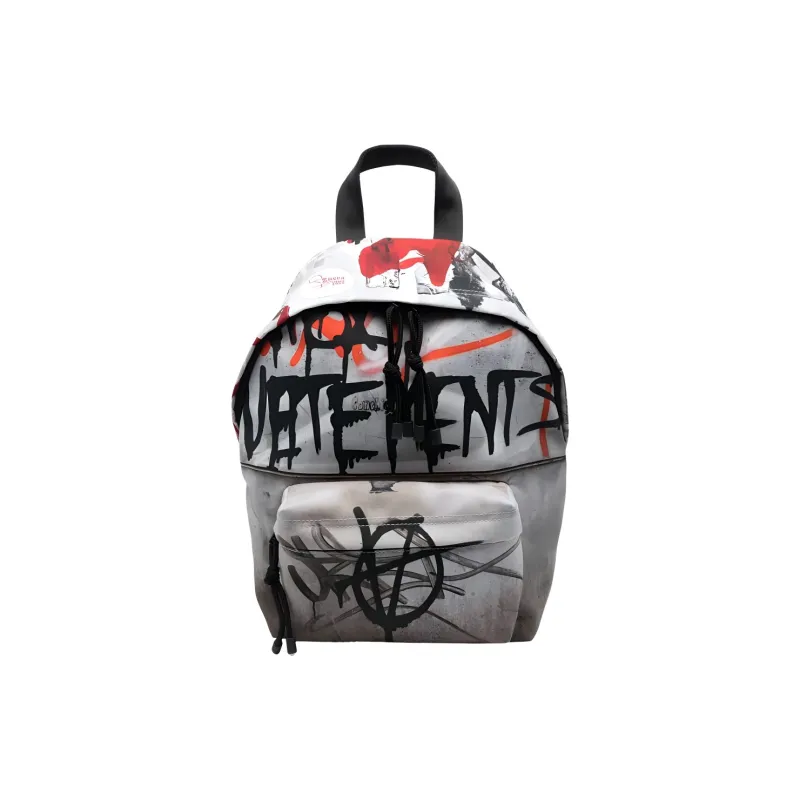 Vetements Polyester Backpack Unisex Light Gray Multicolor-0