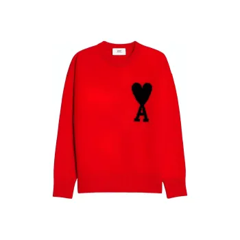 AMIPARIS Ami De Coeur Merino Wool Crewneck Jumper