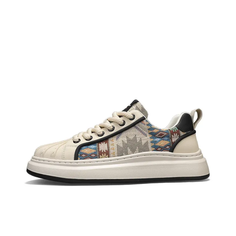 G.N.SHIJIA Slip Resistant, Abrasion Resistant, Breathable, Height Increasing Low Top Skateboard Shoes Men's-7
