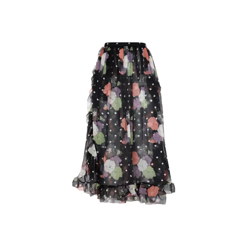 ETRO Floral Printed Flared Midi Skirt-1