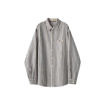 WILLIAM FOX&SONS Shirt Men's Blue Stripes Pattern