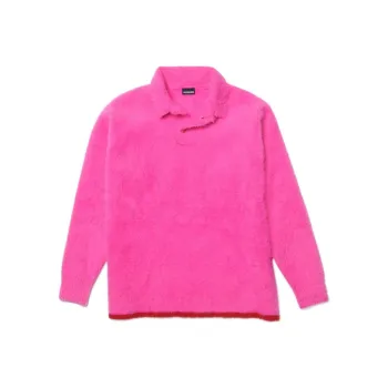 Jacquemus Le Polo Neve Fluffy Longsleeve Polo