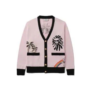 Bape Black Ape Head Embroidery Cardigan