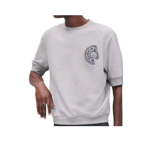 HERMES T Shirt Men's Gray White